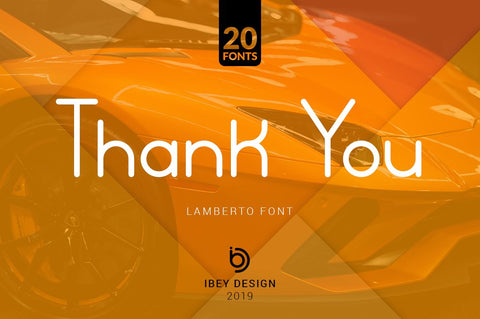 Lamberto - 20 Monoline Fonts Font Ibey Design 