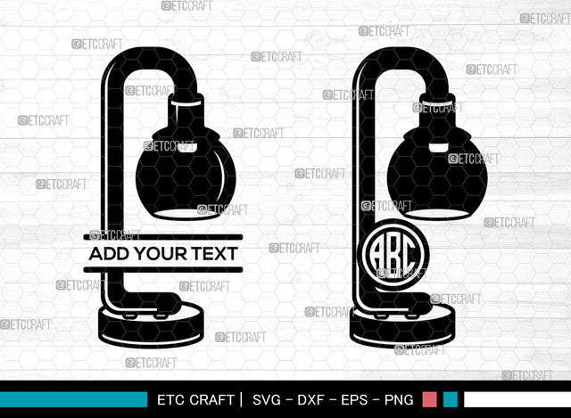 Lamp Monogram SVG, Lamp SVG, Table Lamp Svg, Desk Lamp Icon Svg, Lamp Cuttable Svg, Desk Lamp Svg, Split Monogram SVG ETC Craft 