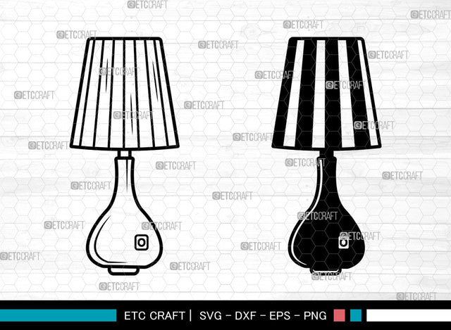 Lamp SVG, Lamp SVG, Table Lamp Svg, Desk Lamp Icon Svg, Lamp Cuttable Svg, Desk Lamp Svg, SVG ETC Craft 