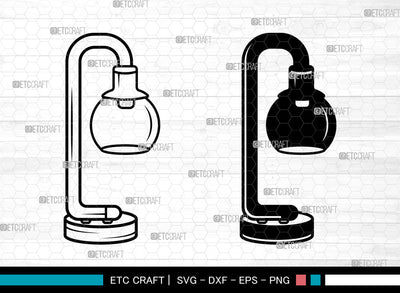 Lamp SVG, Lamp SVG, Table Lamp Svg, Desk Lamp Icon Svg, Lamp Cuttable Svg, Desk Lamp Svg, SVG ETC Craft 
