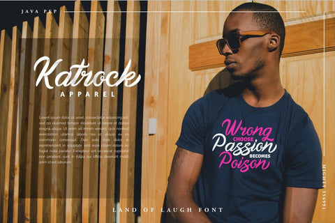 Land Of Laugh -Clean & Rough Font Javapep 