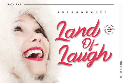 Land Of Laugh -Clean & Rough Font Javapep 
