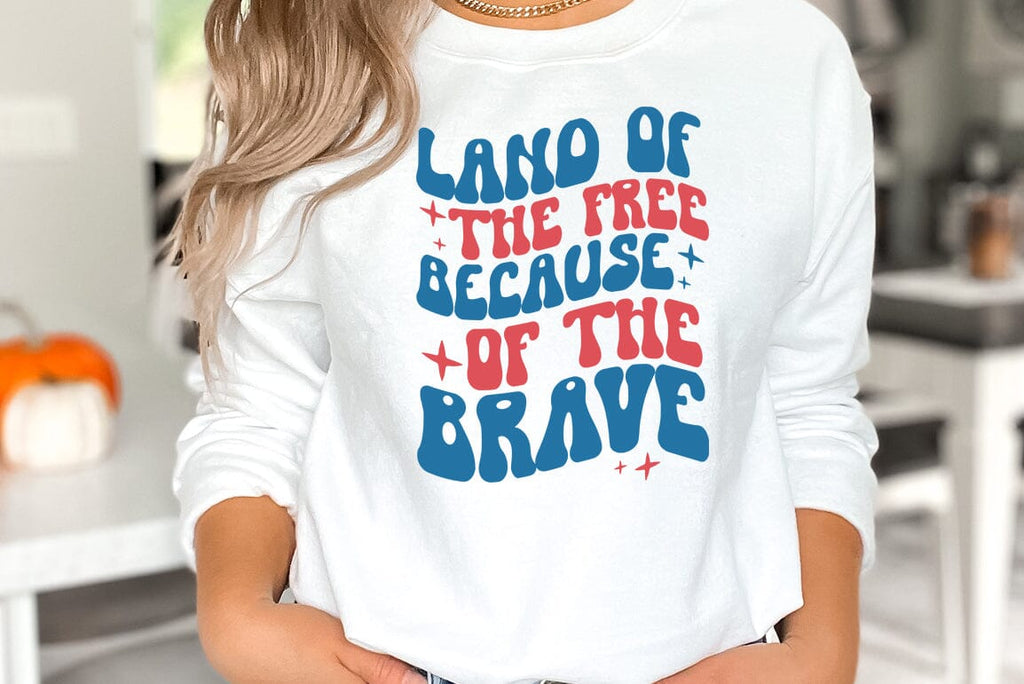 Land of the free becaus of the brave svg - So Fontsy