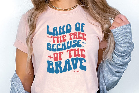 Land of the free becaus of the brave svg SVG FiveStarCrafting 