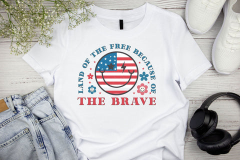 Land Of The Free Because Of The Brave PNG Design Sublimation Rupkotha 