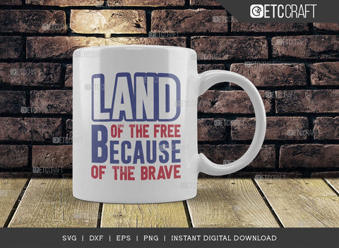 Land Of The Free Because Of The Brave SVG Cut File, Happy Confederate Memorial Day Svg, Confederate Heroes Day Svg, Confederate Memorial Quote, ETC T00632 SVG ETC Craft 