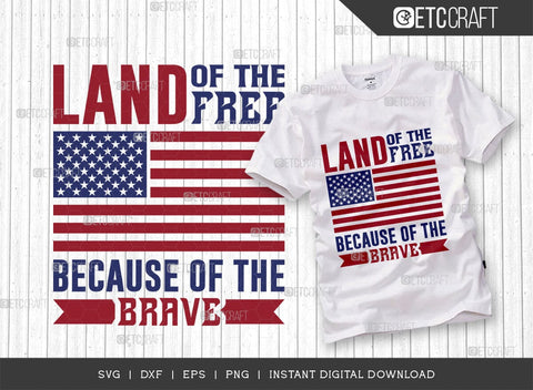 Land Of The Free Because Of The Brave SVG Cut File, Happy Confederate Memorial Day Svg, Confederate Heroes Day Svg, Confederate Memorial Quote, ETC T00632 SVG ETC Craft 