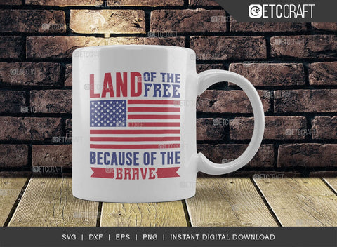 Land Of The Free Because Of The Brave SVG Cut File, Happy Confederate Memorial Day Svg, Confederate Heroes Day Svg, Confederate Memorial Quote, ETC T00632 SVG ETC Craft 