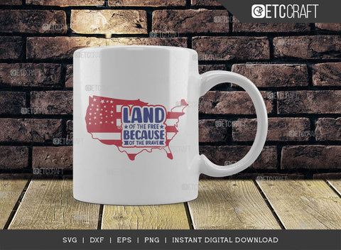 Land Of The Free Because Of The Brave SVG Cut File, Happy Confederate Memorial Day Svg, Confederate Heroes Day Svg, Confederate Memorial Quote, ETC T00632 SVG ETC Craft 