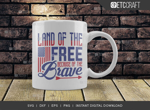 Land Of The Free Because Of The Brave SVG Cut File, Happy Confederate Memorial Day Svg, Confederate Heroes Day Svg, Confederate Memorial Quote, ETC T00632 SVG ETC Craft 