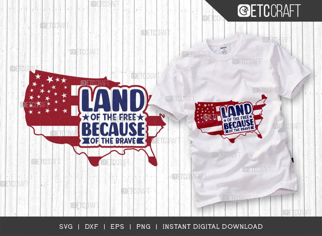 Land Of The Free Because Of The Brave SVG Cut File, Happy Confederate Memorial Day Svg, Confederate Heroes Day Svg, Confederate Memorial Quote, ETC T00632 SVG ETC Craft 