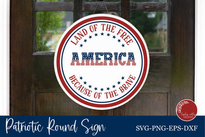 Land Of The Free SVG-Patriotic SVG-4th of July SVG SVG Linden Valley Designs 
