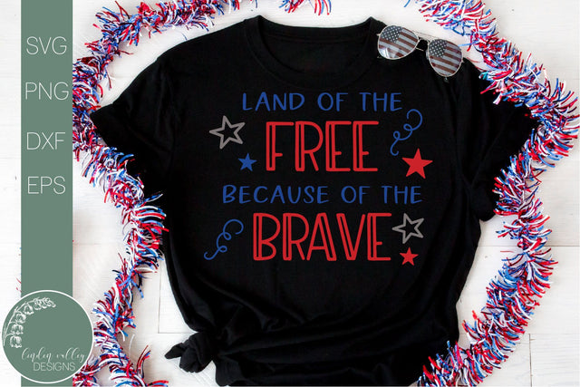 Land Of The Free Svg-Patriotic Svg-Fourth Of July Svg SVG Linden Valley Designs 
