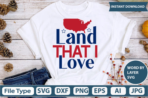 Land That I Love Svg Cut File SVG DesignPlante 503 