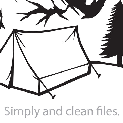 Landscape - camping in mountains SVG TribaliumArtSF 