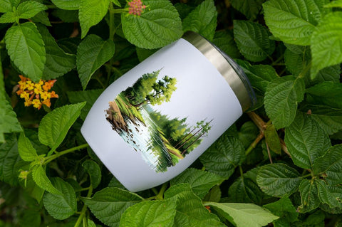 Landscape Forest Lake Clipart Sublimation Regulrcrative 