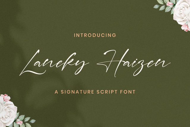 Laneky Haizen - Signature Script Font Font StringLabs 