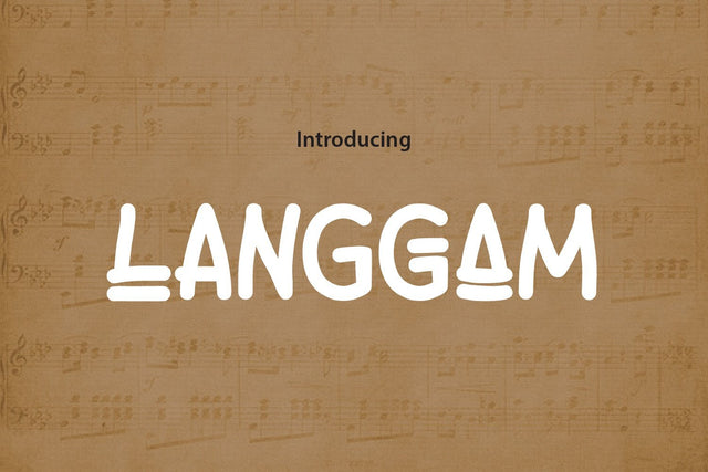LANGGAM Font zafrans studio 