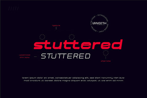 Langith Font twinletter 