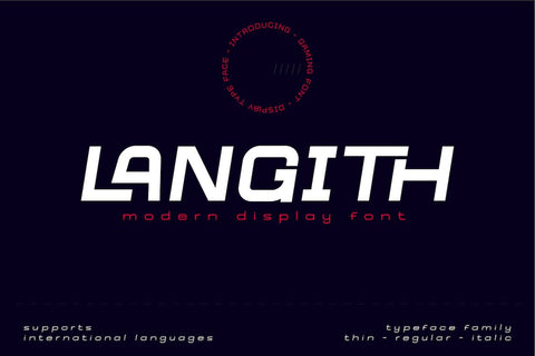 Langith Font twinletter 