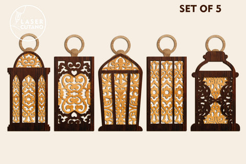 LANTERN Candle Holder Bundle SVG LaserCutano 