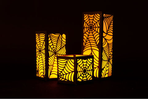 Lantern SVG, 3d SVG Halloween Lantern, 3 Size Templates. 3D Paper Elinorka 