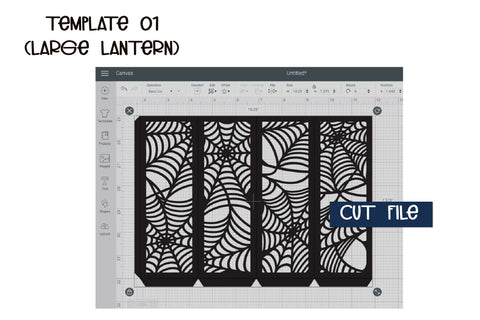 Lantern SVG, 3d SVG Halloween Lantern, 3 Size Templates. 3D Paper Elinorka 