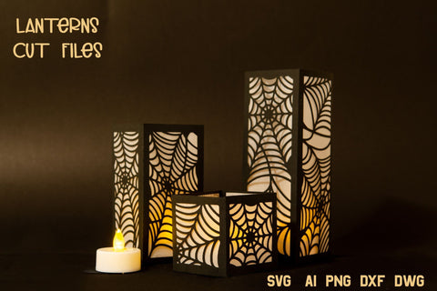 Lantern SVG, 3d SVG Halloween Lantern, 3 Size Templates. 3D Paper Elinorka 