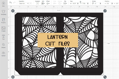 Lantern SVG, 3d SVG Halloween Lantern, Spider Web SVG. 3D Paper Elinorka 