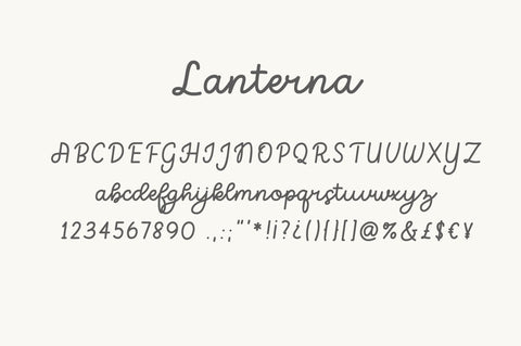 Lanterna Font Sunday Nomad 