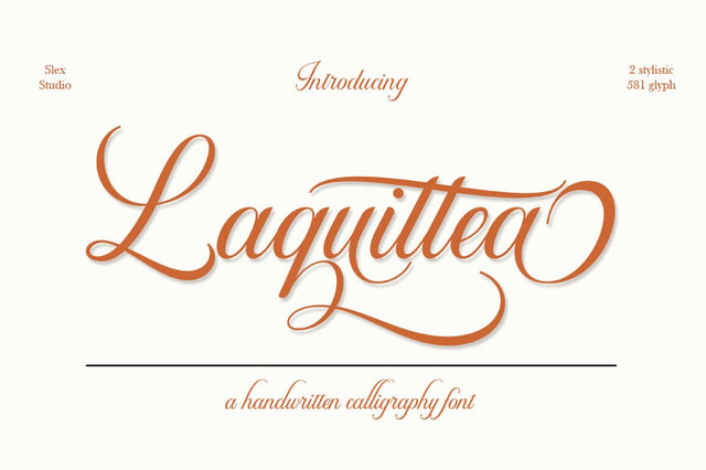 Laquittea Script Font Slex Creative 