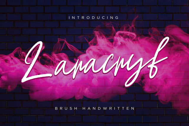 Laracryf Brush Handwritten Font Creatype Studio 