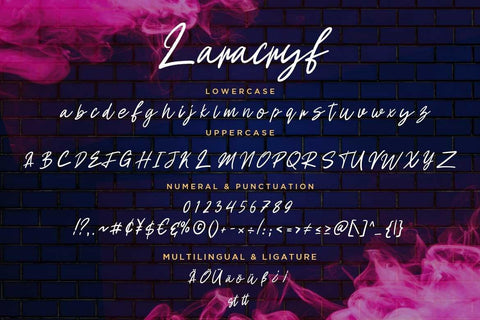 Laracryf Brush Handwritten Font Creatype Studio 
