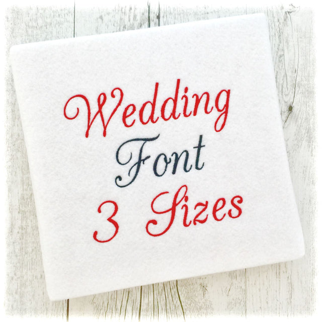 Large Embroidery Fonts for PES Machine Script BX Designs - Large Fonts for PES Embroidery Machine - 3 Sizes - Instant Download Font My Sew Cute Boutique 
