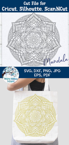 Large Intricate Mandala SVG SVG Wispy Willow Designs 