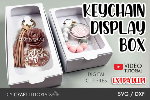 Large Keychain Box Template SVG DIY Craft Tutorials 