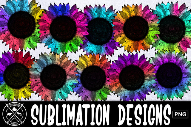 Large Leopard Print Sunflowers Sublimation Bundle|PNG Sublimation Last Frontier Design Co. 