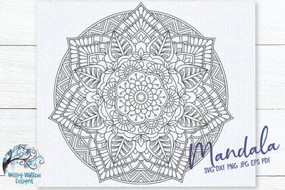 Large Mandala SVG SVG Wispy Willow Designs 