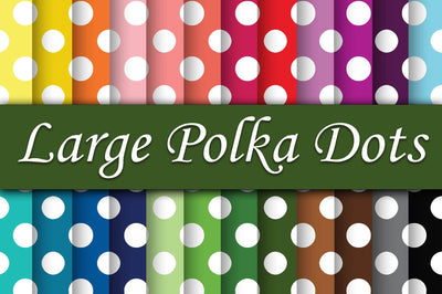 Large Polka Dots Digital Paper Sublimation Old Market 