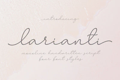 Larianti - Monoline Script Font Subectype Studio 