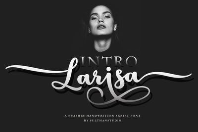 Larisa Script Font Sulthan studio 