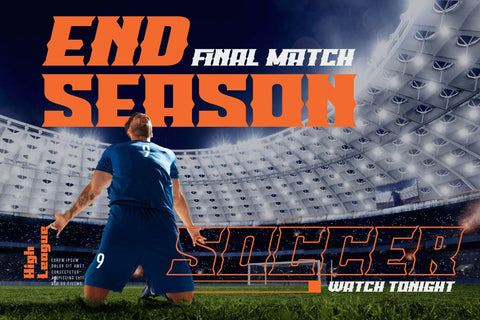 LAROF | Athletic Font Font twinletter 