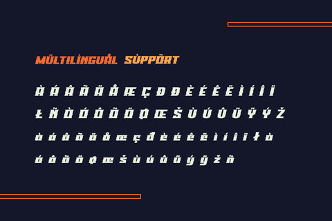 LAROF | Athletic Font Font twinletter 