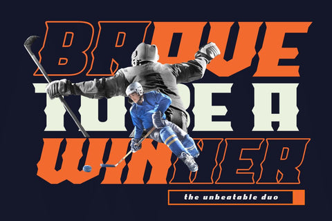 LAROF | Athletic Font Font twinletter 