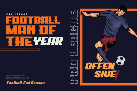 LAROF | Athletic Font Font twinletter 