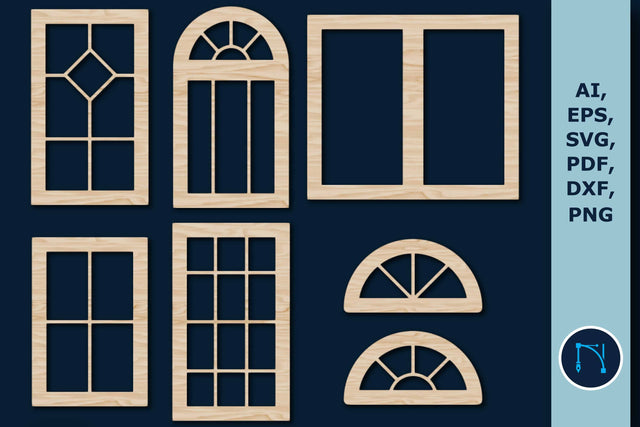 Laser and Paper Cut Windows SVG Bundle SVG MD JOYNAL ABDIN 