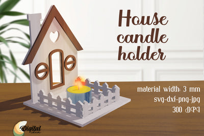 Laser Candle Holders. Christmas Candle holders Laser Cut. Wooden Décor Laser Cut SVG Evgenyia Guschina 