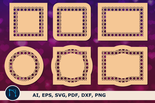 laser Cane rattan name sign SVG bundle SVG MD JOYNAL ABDIN 