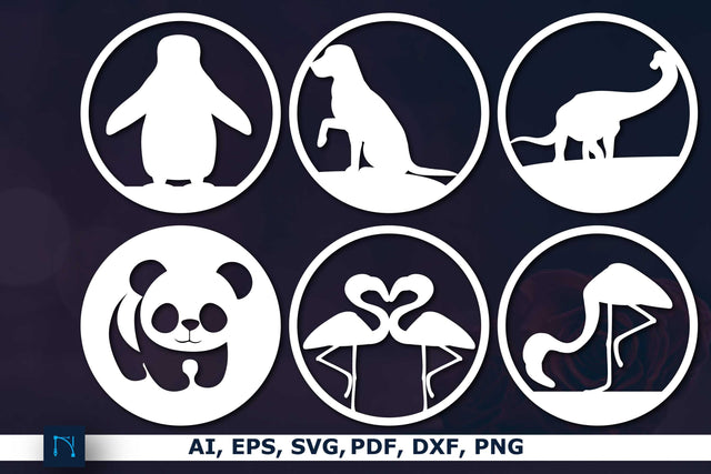 laser cut animal Decor SVG bundle SVG MD JOYNAL ABDIN 