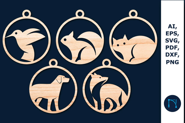 Laser cut Animal Keychain SVG Bundle SVG MD JOYNAL ABDIN 